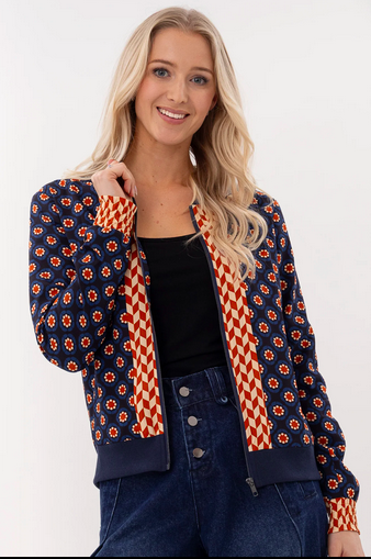 Billy Bomber -  Geo Flora - Girl Next Door Fashion