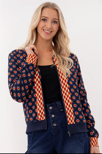 Billy Bomber -  Geo Flora - Girl Next Door Fashion