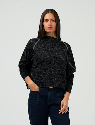 Astoria Batwing Sweater - Black