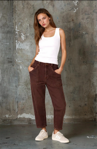 Parker Barrel Jean - Chocolate