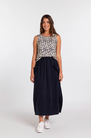 Trenley Skirt - Navy