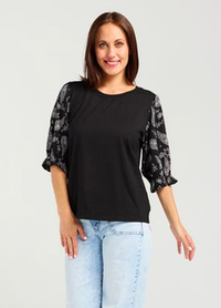 Amber Top - Black