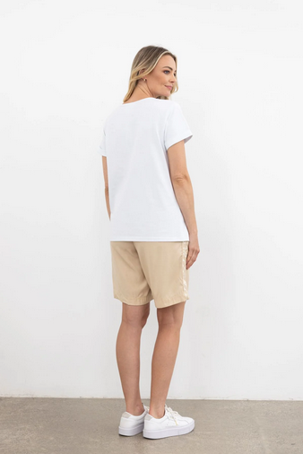 Moss Logo Tee - White