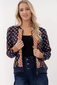 Billy Bomber -  Geo Flora - Girl Next Door Fashion