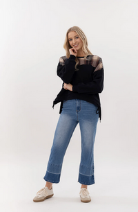 Kylie Sweat - Plaid Insert - Girl Next Door Fashion