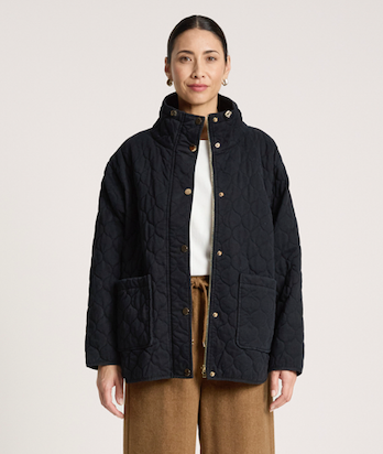 Sansi Quilted Jacket - Black - Girl Next Door Fashion