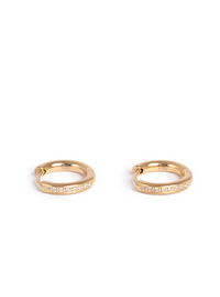 1046-0152 Pure Steel Earring - Diamante Sleeper