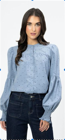 Keeper Blouse - Denim Spot