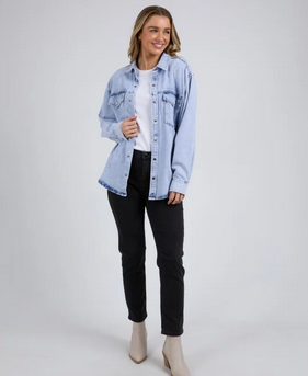 Daisy Overshirt - Light Blue