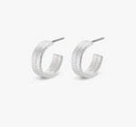 Yggdrasil Pi Hoops - Wide - Silver Plated