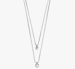 Lucia Pi Necklace Silver Plated - Double