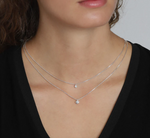 Lucia Pi Necklace Silver Plated - Double