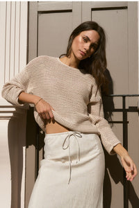 Dawn String Crochet Knit Jumper