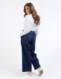 Greta Wide Leg Pant - Extra Dark Wash