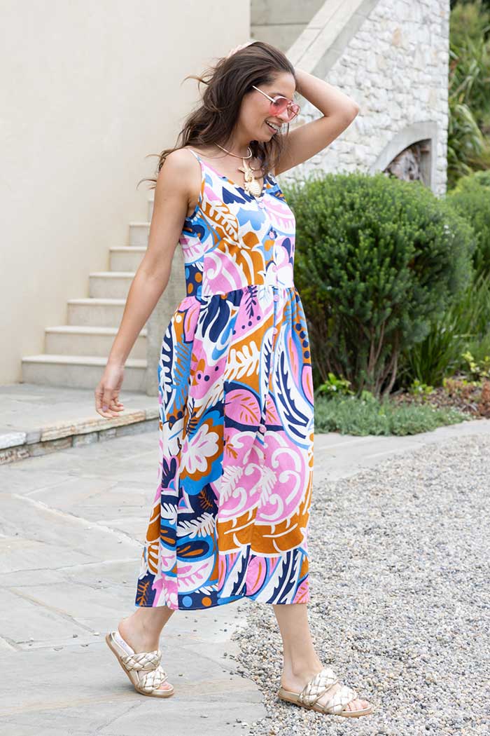 Stevie Midi Dress - Print