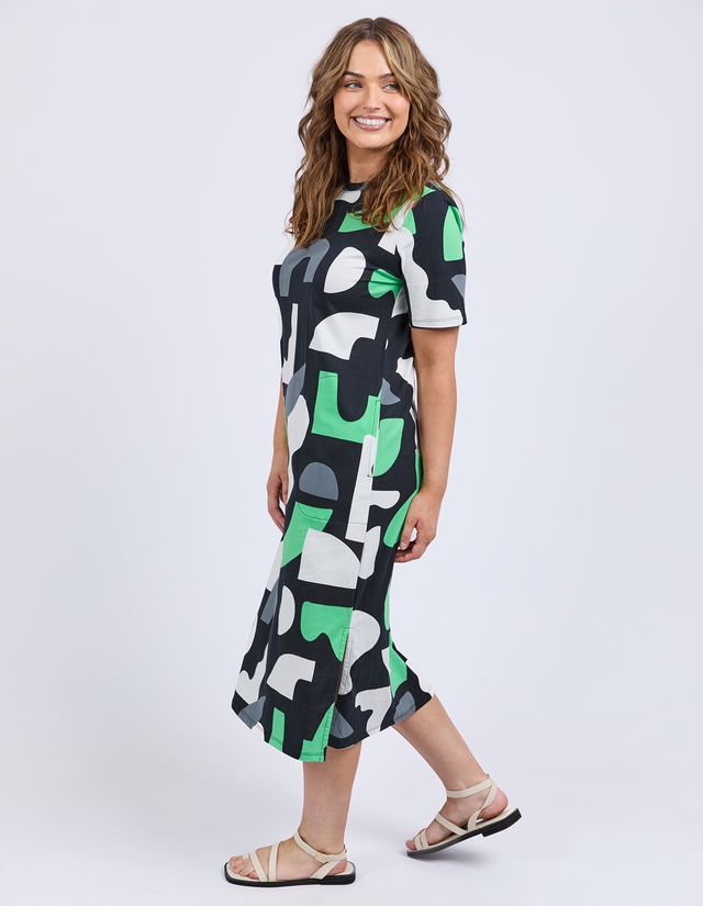 Stijl Dress - Abstract Yardage Print