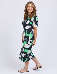 Stijl Dress - Abstract Yardage Print