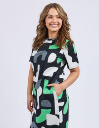Stijl Dress - Abstract Yardage Print