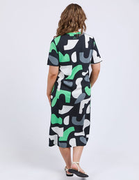Stijl Dress - Abstract Yardage Print