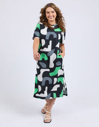 Stijl Dress - Abstract Yardage Print