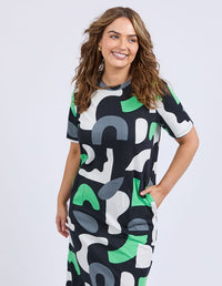 Stijl Dress - Abstract Yardage Print