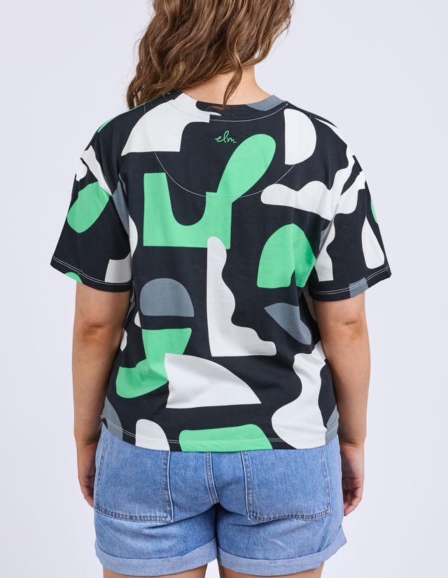 Stijl Tee - Abstract Yardage Print