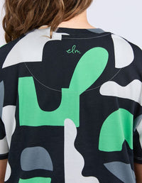 Stijl Tee - Abstract Yardage Print