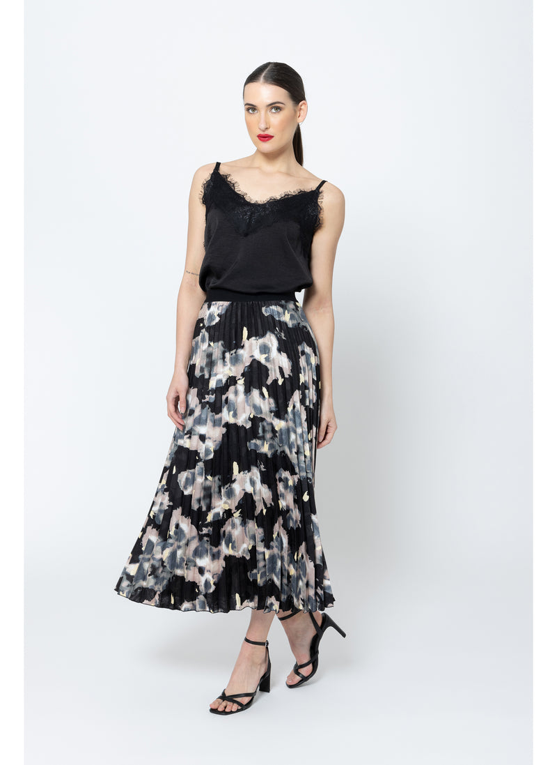 Sunray Pleated Skirt - Dusk Smudge