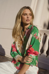 Swipe Apple Floral Oversized Event Shirt