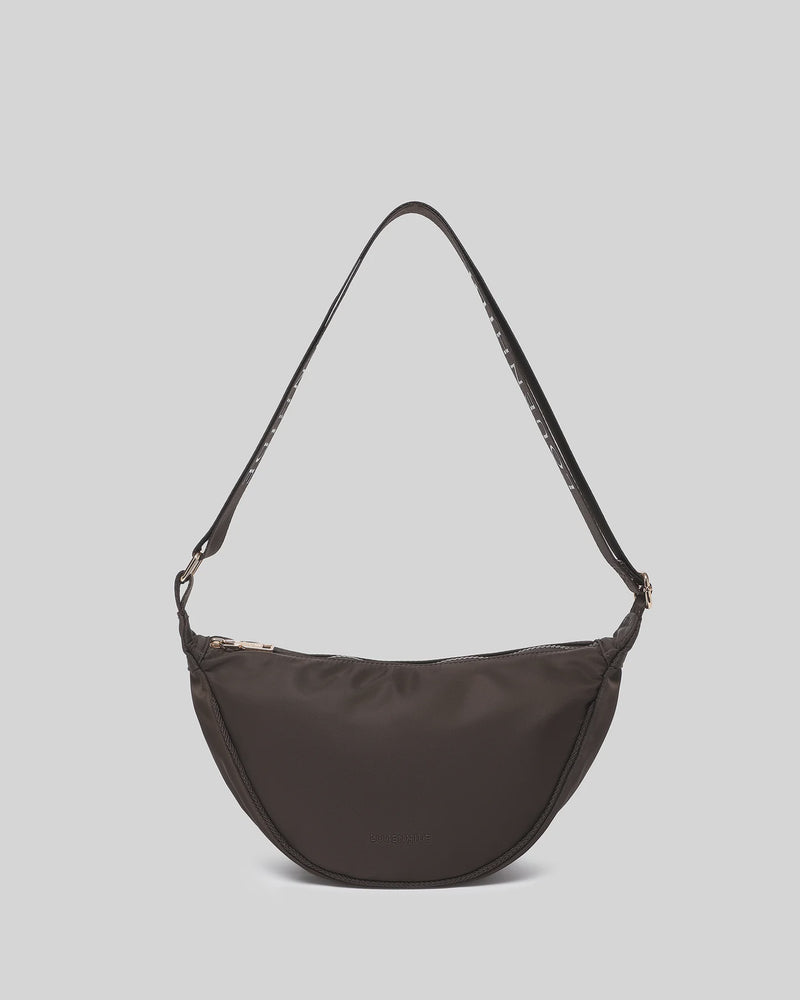 Sylvia Nylon Crossbody Bag - Chocolate