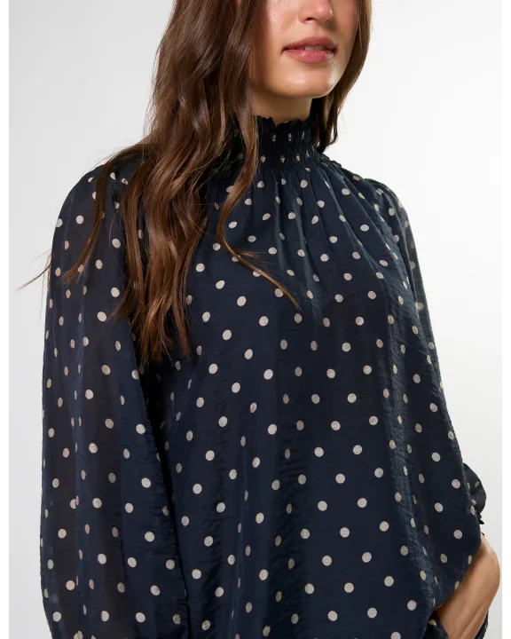 Sylvie Blouse - Midnight Dot