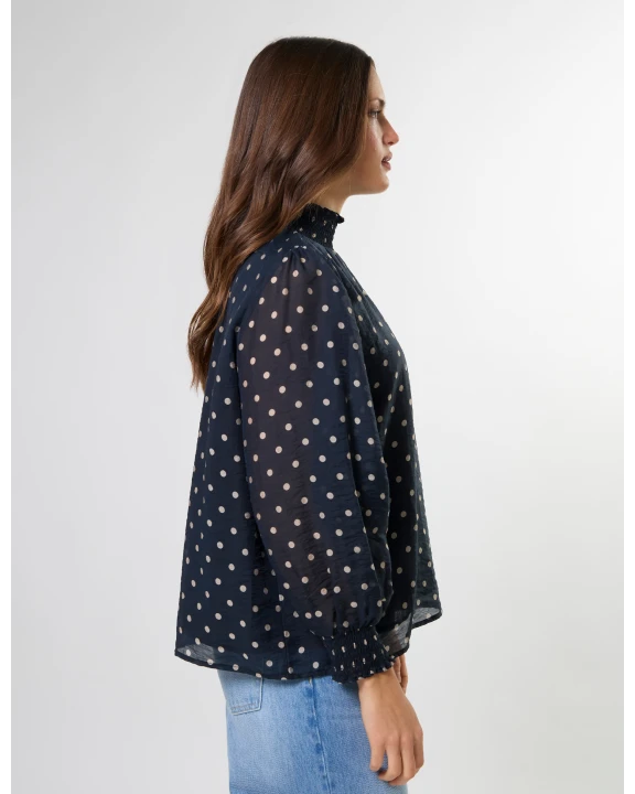Sylvie Blouse - Midnight Dot