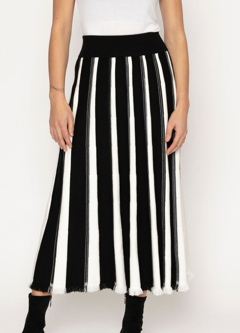 Valkyrie Skirt - Black/White