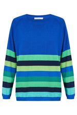 Florida Stripe Jumper - Cobalt