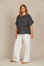 Amelie Relaxed Top - Graphite