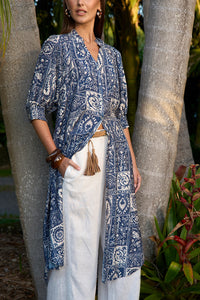Taja Shirt Dress - Ink Multi