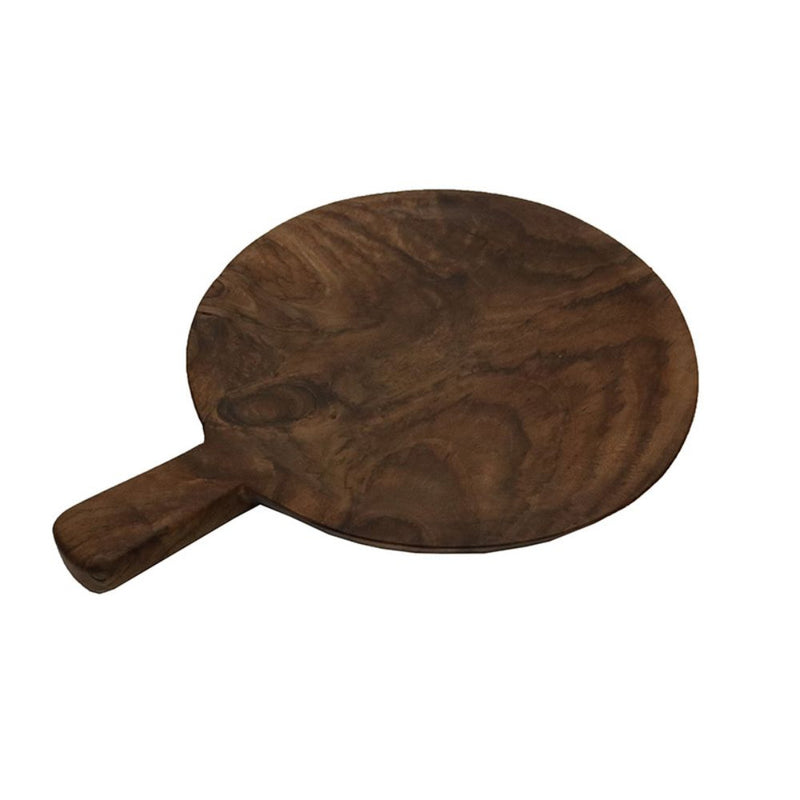 Teak Round Platter 33x25cm