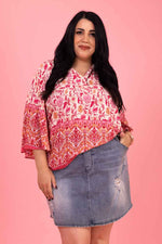 Terese Top - Pink Boho