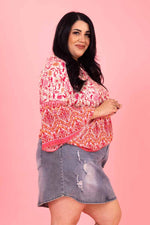 Terese Top - Pink Boho