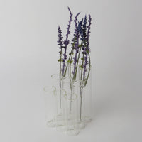 Test Tube 9pc Vase 3x3 Sloped  H:15-10cm