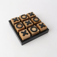 Tic Tac Toe 15cm x 15cm -Black + Natural