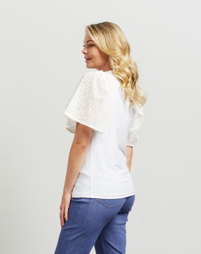 Tilly Top - White/White