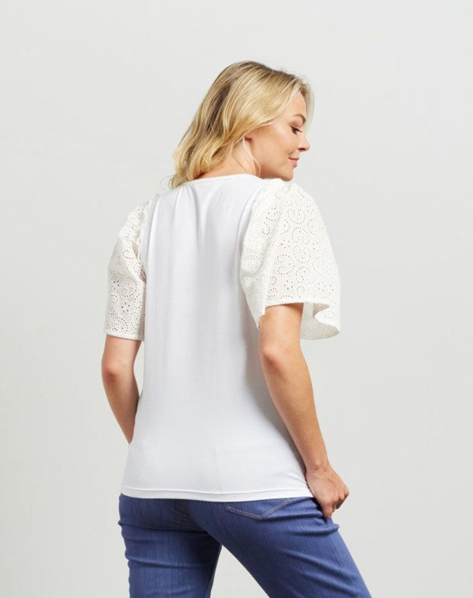 Tilly Top - White/White