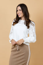 Tommy Embroidered Top - White