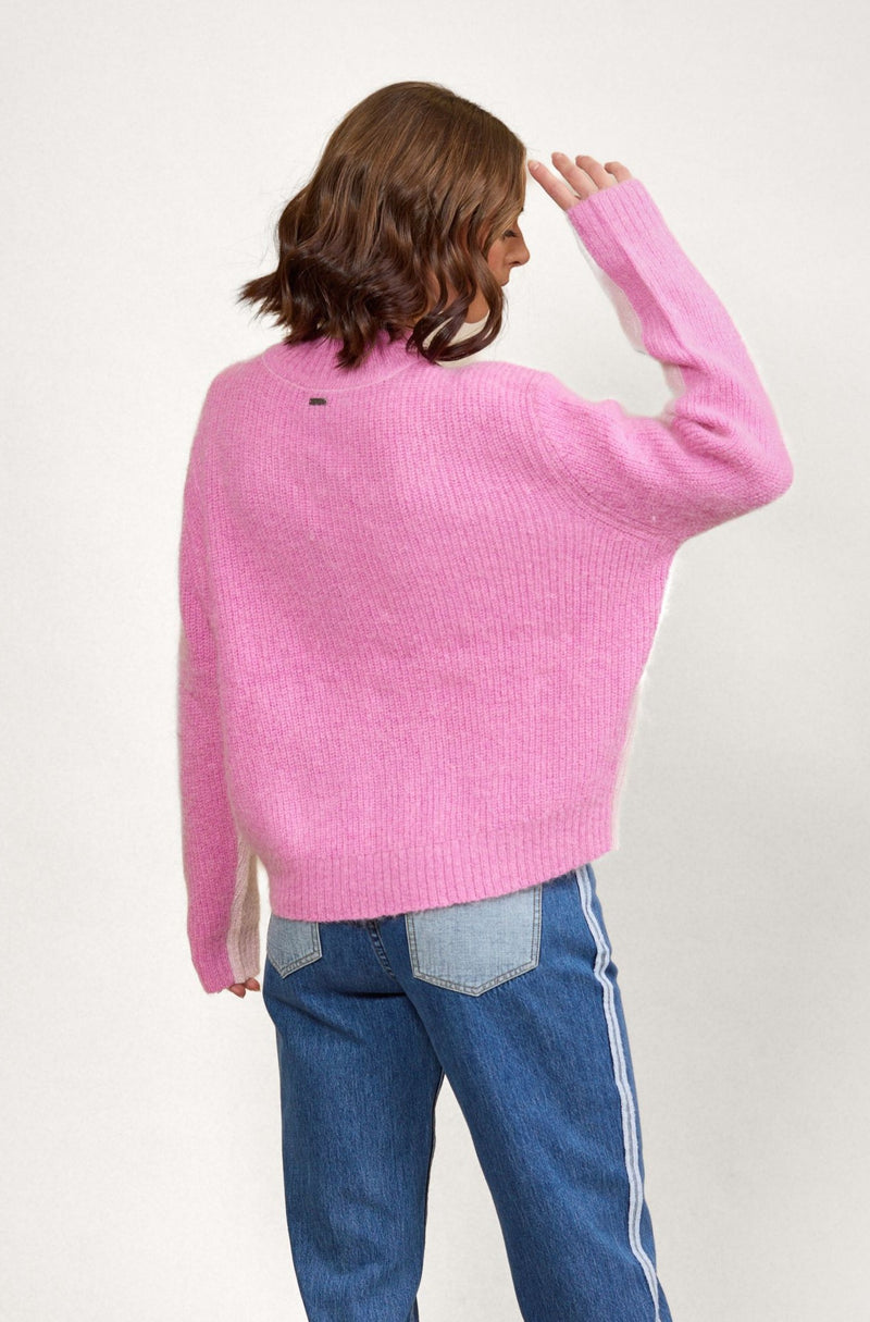 Two Tone Sweater - Candyfloss