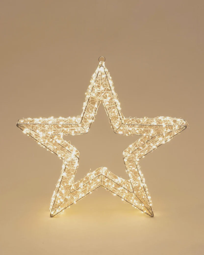 Twinkling Wire Star - 50cm