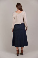 Pepi Denim Midi Skirt - Oxford