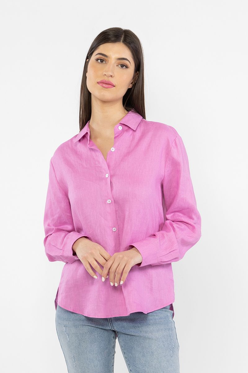 Ultimate Linen Shirt - Bubblegum