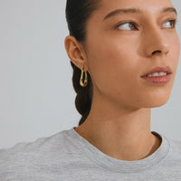Unfold Recycled Earrings - Gold Plated