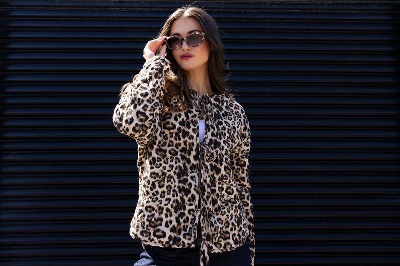 Tied Up Jacket - Animal Print
